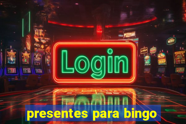 presentes para bingo